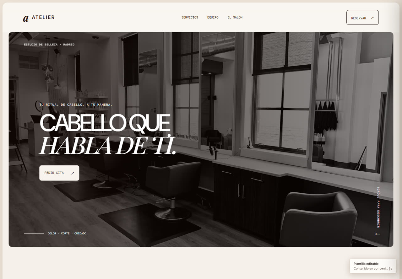 Atelier, salón de belleza