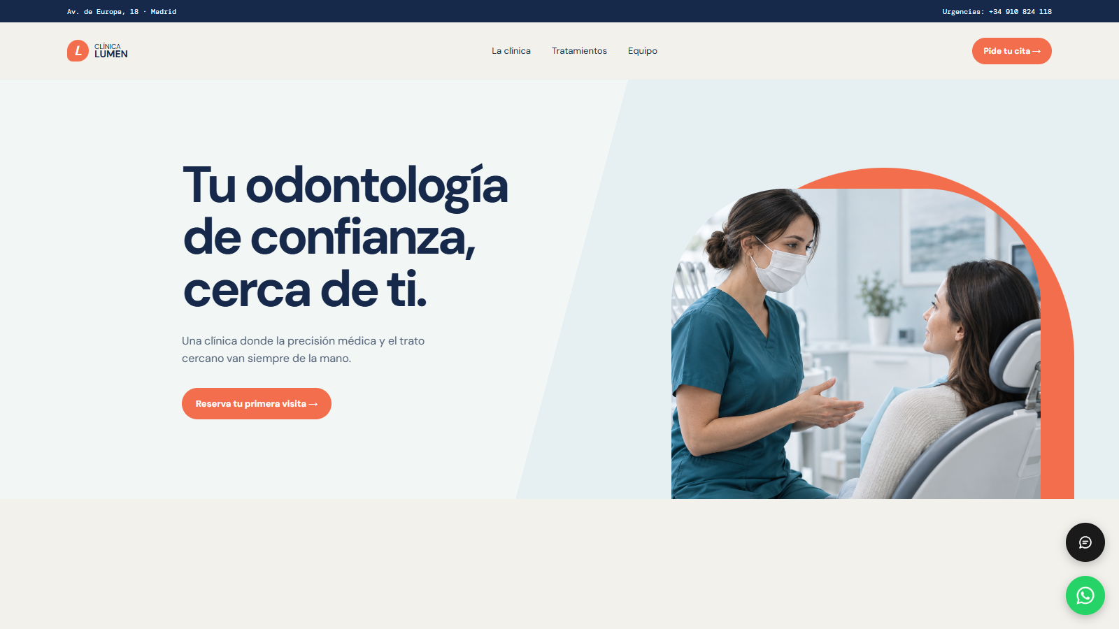 Cl&iacute;nica Lumen, odontolog&iacute;a